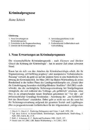 407-420, Kriminalprognose