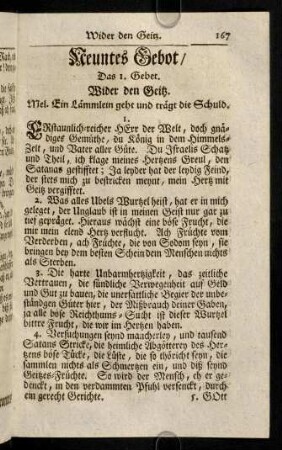 167-172, Neuntes Gebot