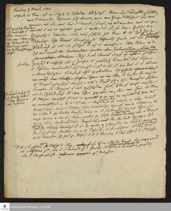Tagebuch von August Tholuck.