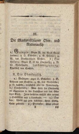 A. Die Oberlausitz.