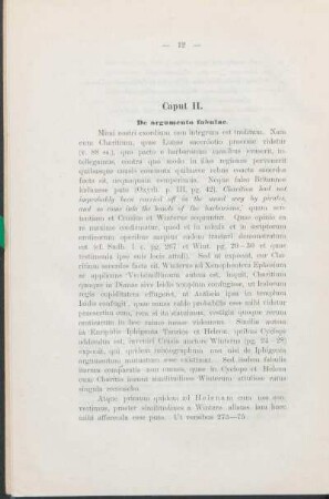 Caput II. De argumento fabulae.