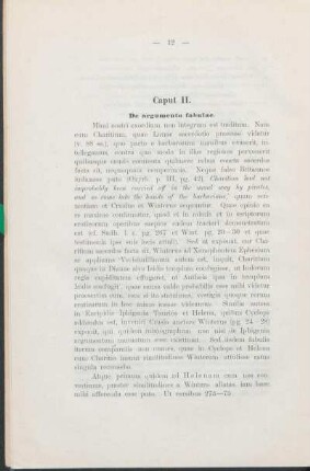 Caput II. De argumento fabulae.