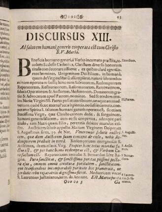 93-97, Discursus XIII