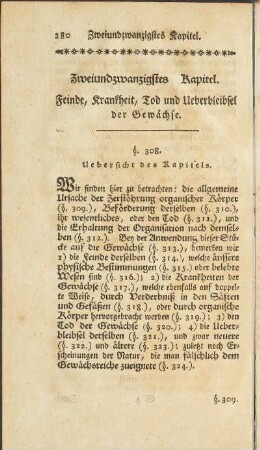 Zweiundzwanzigstes Kapitel. Feinde, Krankheit, Tod und Ueberbleibsel der Gewächse.