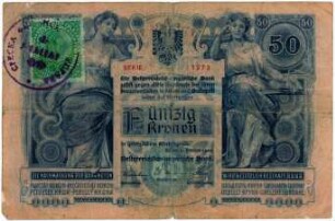 Geldschein, 50 Kronen, 1919?