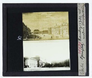 Berlin, Staatsoper Unter den Linden,Berlin, Bebelplatz,Rosenberg, Ansicht des Opernplatzes (Radierung)