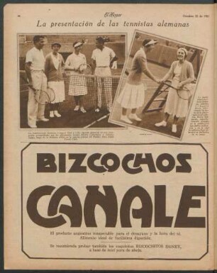 La presentación de las tennistas alemanas