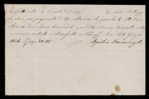 Brief von Agostino Francescangeli an Johannes Riepenhausen, Rom, 6.6.1834