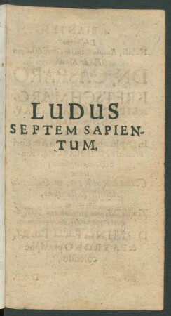 Ludus Septem Sapientum