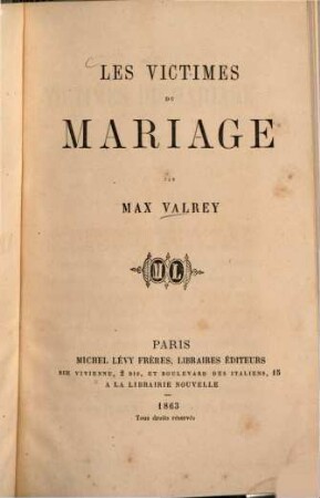 Les victimes du mariage