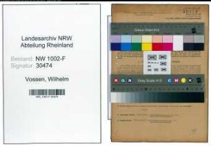 Entnazifizierung Wilhelm Vossen, geb. 23.01.1873 (Gastwirt)