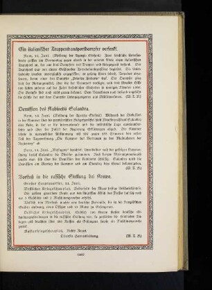 Ein italienischer Truppentransportdampfer versenkt.