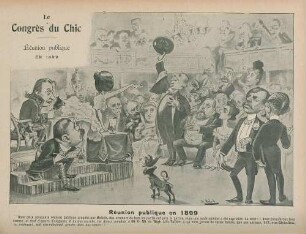 Le Congrès du Chic. Réunion publique en 1899