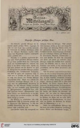 Vereinsmitteilungen Nr. 5 (Februar 1888)