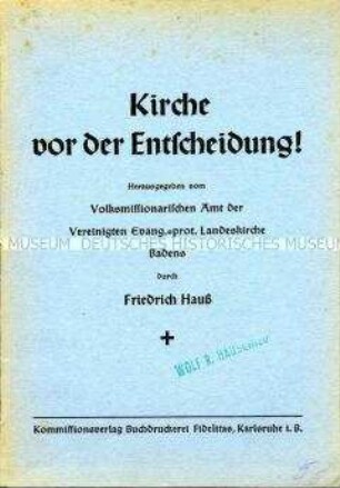 Abhandlung über die Rolle der Kirche im Nationalsozialismus