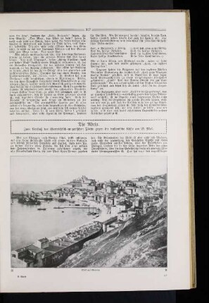 Die Adria. : Zum Vorstoß der österreichisch=ungarischen Flotte gegen die italienische Küste am 25. Mai.