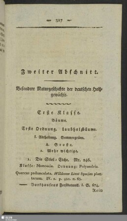 Zweiter Abschnitt. Besondere Naturgeschichte der deutschen Holzgewächse