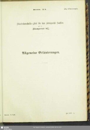 Allgemeine Erläuterungen