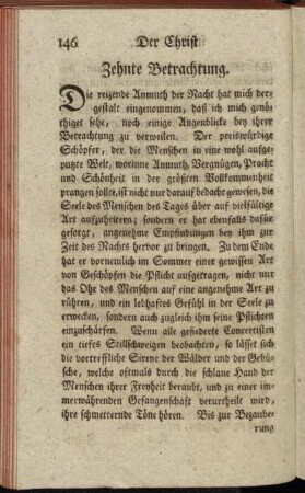 Zehnte Betrachtung.