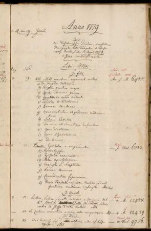Aus der Schöberischen Auction, verschiedene Manuscripte, bibl. Ausgaben u. Bücher welche Montags den 12 April 1779. in Gera verkauft worden.