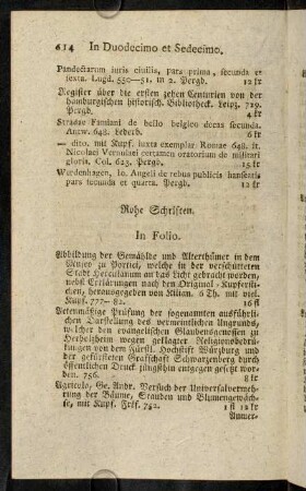 614-624, In Folio. - In Quarto.