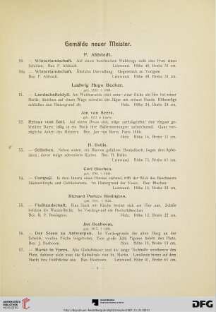 Gemälde neuer Meister (Nr. 50-129)
