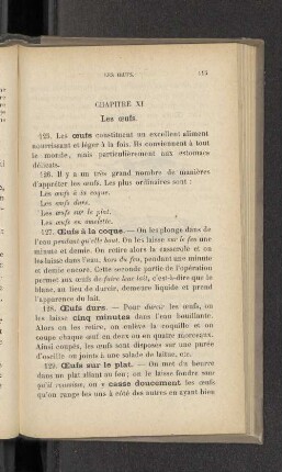 Chapitre XI Les œufs.