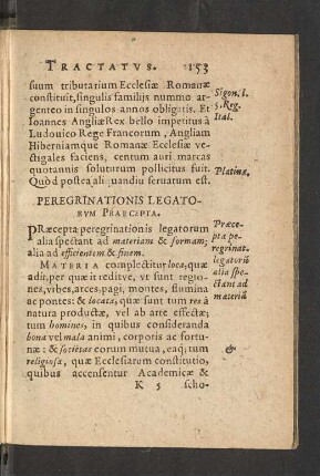 Peregrinationis Legatorum Praecepta.