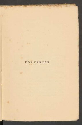 Dos cartas