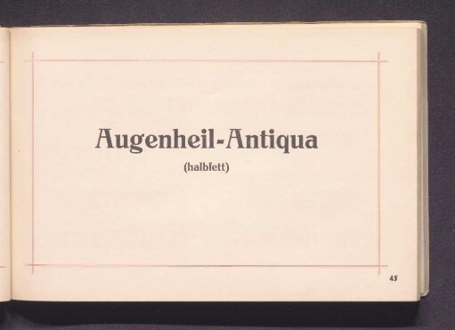Augenheil-Antiqua (halbfett)
