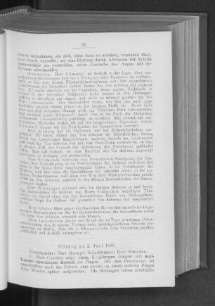 Sitzung am 2. Juni 1896.