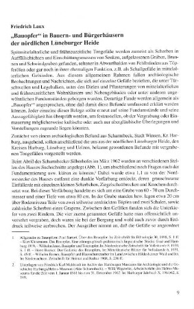"Bauopfer" in Bauern- und Bürgerhäusern der nördlichen Lüneburger Heide