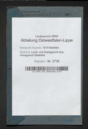 Erblasser: Hermblomberg, Hermann: Testament