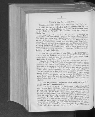 Sitzung am 21. Januar 1902.