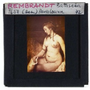 Rembrandt, Bathseba beim Baden (Louvre MI 957)