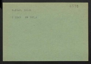 Walter, Erich