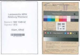 Entnazifizierung Alfred Adam , geb. 03.07.1905 (Kassenangestellter)