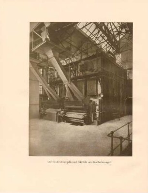 Die beiden Dampfkessel mit Silo und Kohlenwaagen