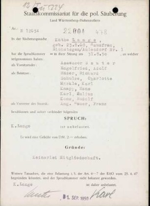 Lange, Käthe