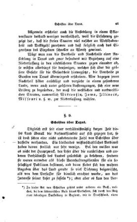 § 9. Schriften über Texas