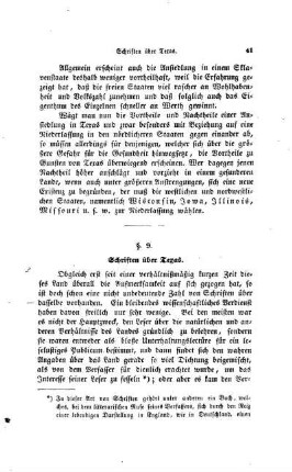§ 9. Schriften über Texas