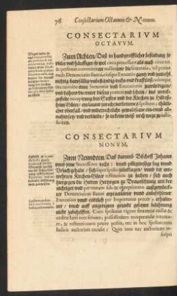 Consectarium Octavum.