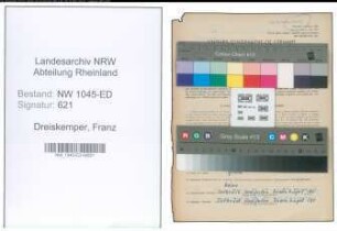 Entnazifizierung Franz Dreiskemper , geb. 05.02.1893 (Lehrer)