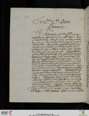 Eugenius Speth, Theologia scholastica tripartita, Vorlesungsmanuskript