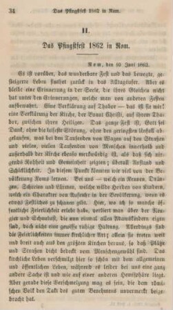 34-46 Das Pfingstfest 1862 in Rom