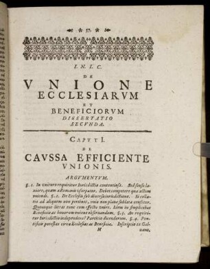Dissertatio Secunda.