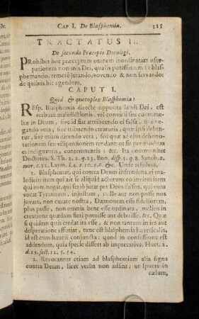 115-152, Tractatus II. Praecepto Decalogi.