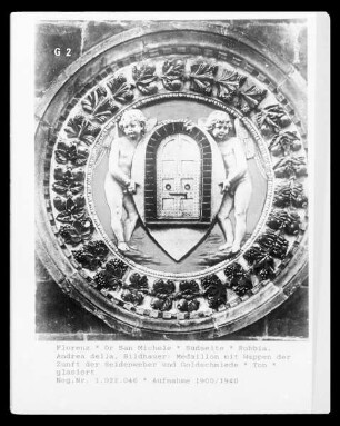 Wappen der Zunft der Seidenweber und Goldschmiede