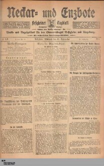 Neckar- und Enzbote : Besigheimer Tageszeitung : Kirchheimer Anzeiger : Amts- u. Anzeigeblatt für den Oberamtsbezirk Besigheim