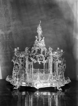 Jagdaufsatz. Schloss Moritzburg : Jagdaufsatz. Silber, vergoldet (1701/1715). Moritzburg, Schloss